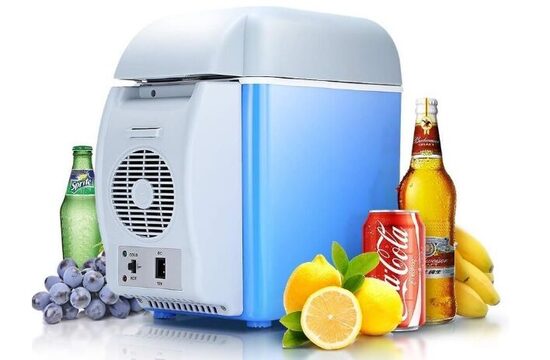 Automobilinis šaldytuvas Maisto - Gėrimų Šaldytuvas - Vėsintuvas - Šildytuvas, 7.5L white edition